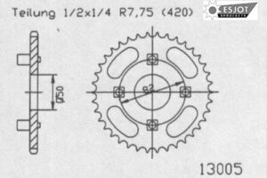 ZAHNKRANZ STAHL 420 (50-13005-41 / JTR256.41)