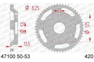 ZAHNKRANZ STAHL 420 (47100-53 / 50-13018-53)