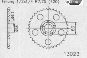 ZAHNKRANZ STAHL 420 (50-13023-44)