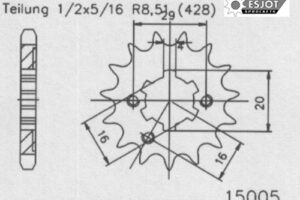 RITZEL 428 (50-15005-12 / JTF425.12)