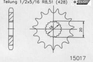 RITZEL 428 (50-15017-12 / JTF426.12)