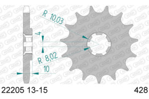RITZEL 428 (22205-14 / 50-15025-14 / JTF410.14)