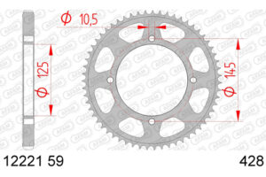 ZAHNKRANZ STAHL 428 (12221-59 / 50-15048-59 / JTR1874.59)