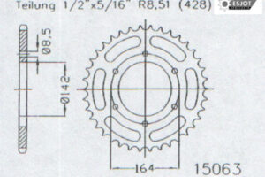 ZAHNKRANZ STAHL 428 (50-15063-48)