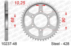 ZAHNKRANZ STAHL 428 (50-15111-48 / JTR1222.48 / 10237-48)