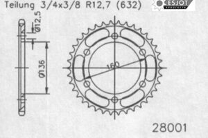 ZAHNKRANZ STAHL 632 (JTR500.40)