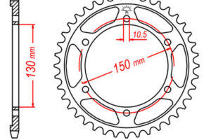 ZAHNKRANZ STAHL 525 (12606-46 / 50-29001-46 / JTR300.46)
