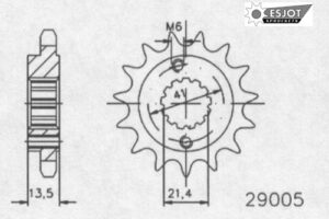 RITZEL 525 (50-29005-15P) GUMMIERT