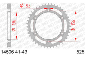 ZAHNKRANZ STAHL 525 (14506-41 / 50-29017-41 / JTR1791.41)