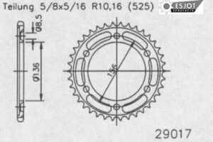 ZAHNKRANZ STAHL 525 (JTR1791.42)