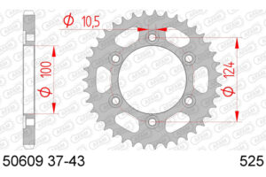 ZAHNKRANZ STAHL 525 (50609-38 / 50-29021-38 / JTR745.38)