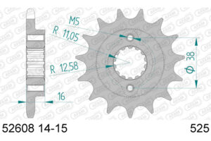 RITZEL 525 (52608-15 / 50-29022-15 / JTF740.15)