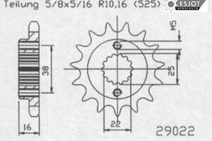 RITZEL 525 (50-29022-16 / JTF740.16)
