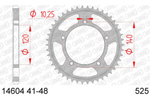 ZAHNKRANZ STAHL 525 (14604-43 / 50-29024-43 / JTR1792.43)