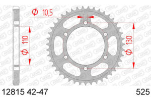 ZAHNKRANZ STAHL 525 (12815-45 / 50-29037-45 / JTR1876.45ZBK)