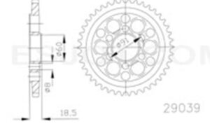 ZAHNKRANZ STAHL 525 (50-29039-40)