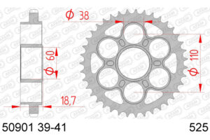 ZAHNKRANZ STAHL 525 (50901-41 / 50-29039-41)