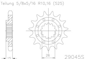 RITZEL 525 (50-29045-14S / JTF404.14)