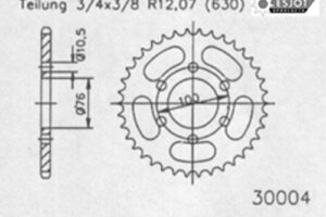 ZAHNKRANZ STAHL 630 (50-30004-43)