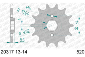 RITZEL 520 (20317-14 / 50-32027-14 / JTF270.14)
