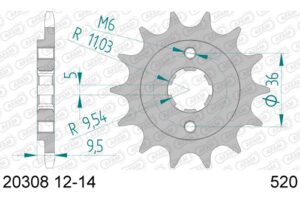 RITZEL 520 (20304-13 / 50-32029-13 / JTF337.13)