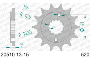 RITZEL 520 (20510-13 / 50-32040-13 / JTF1309.13)