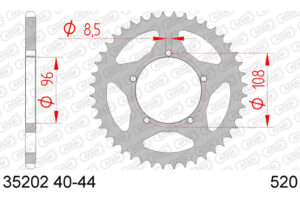 ZAHNKRANZ STAHL 520 (35202-41 / 50-32057-41 / JTR16.41)