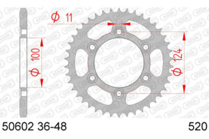 ZAHNKRANZ STAHL 520 (50602-42 / 50-32072-42 / JTR735.42)