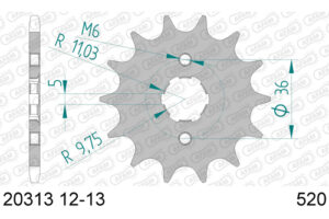 RITZEL 520 (20313-13 / 50-32076-13 / JTF1352.13)