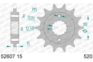 RITZEL 520 (52607-15 / 50-32081-15 / JTF736.15)