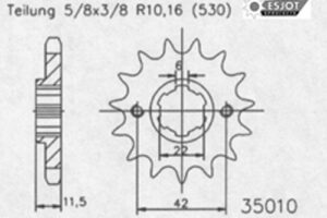 RITZEL 530 (20503-15 / 50-35010-15 / JTF289.15)