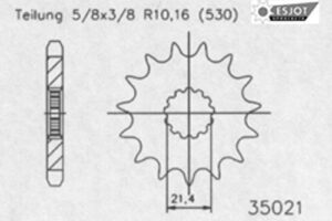 RITZEL 530 (50-35021-17P) GUMMIERT