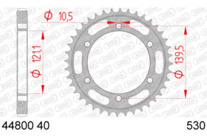 ZAHNKRANZ STAHL 530 (44800-40 / 50-35050-40)