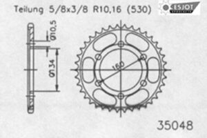 ZAHNKRANZ ALU 530 (51-35048-41)