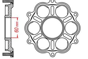 ZAHNKRANZTRÄGER DUCATI