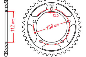 ZAHNKRANZ STAHL 520 (JTR1316.41ZBK / 10627-41 / 32150-41)