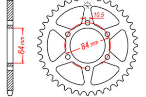 ZAHNKRANZ STAHL 525 (JTR812.43)