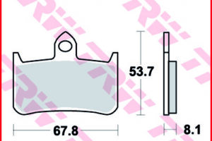 TRW BREMSBELÄGE RACING SRQ
