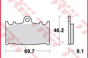 TRW BREMSBELÄGE TRQ