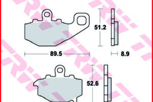 TRW BREMSBELÄGE SH