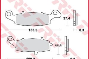 TRW BREMSBELÄGE SRT