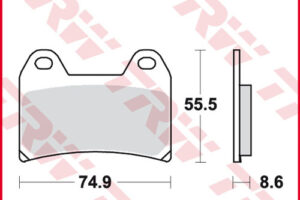 TRW BREMSBELÄGE SRT