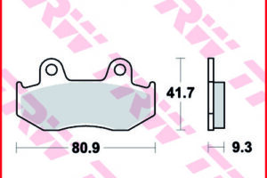 TRW BREMSBELÄGE SRM