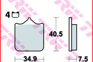 TRW BREMSBELÄGE TRQ
