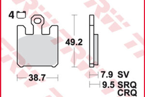TRW BREMSBELÄGE RACING SRQ