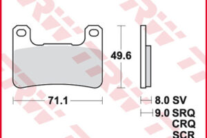 TRW BREMSBELÄGE TRQ