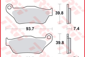 TRW BREMSBELÄGE SRM