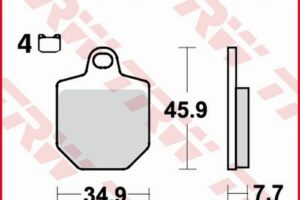 TRW BREMSBELÄGE TRQ