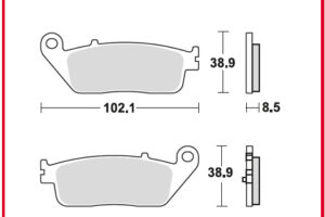 TRW BREMSBELÄGE SRM