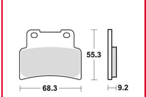 TRW BREMSBELÄGE SRM